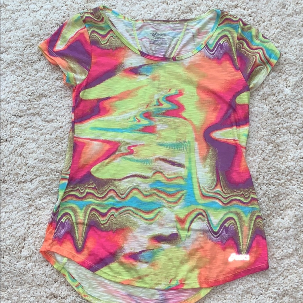 Never worn ASICS Tie Dye Shirt